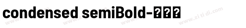 condensed semiBold字体转换